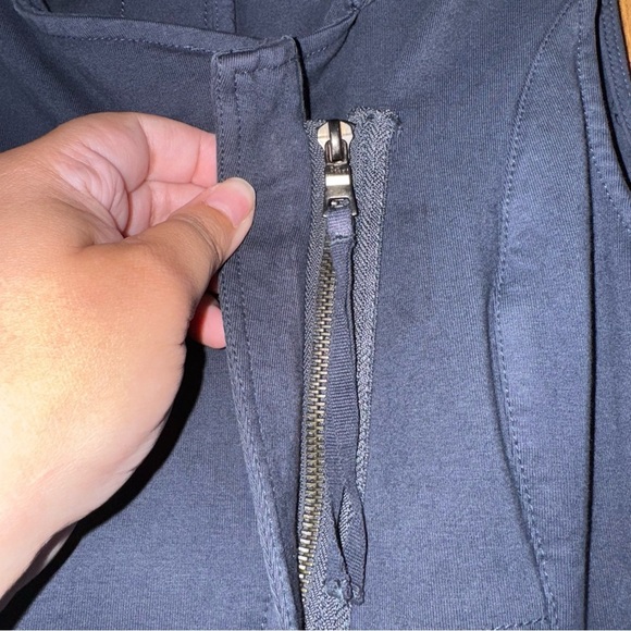 ANTHROPOLOGIE Marrakech Moto Utility Asymmetrical Knit Vest Navy Blue Size M - Picture 10 of 14